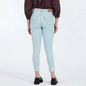 Calça Jeans Levi's® 720 High Rise Super Skinny Clara Com Rasgos
